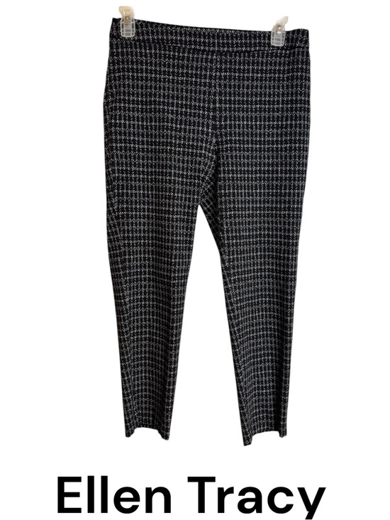 Ellen Tracy Pants - Ellen Tracy SPRING/SUMMER  Black/White Ankle Pants   LARGE 12/14  #O